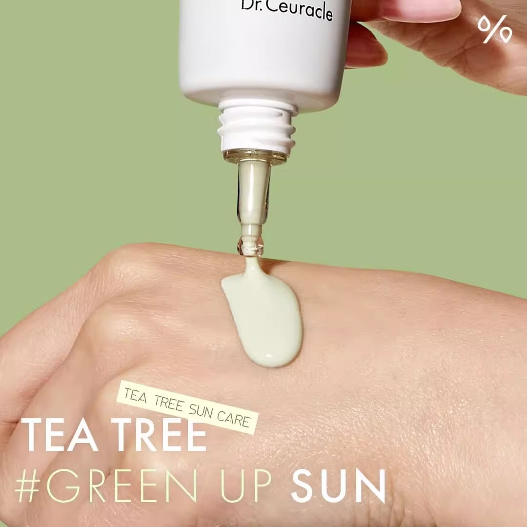 dr.ceuracle tea tree purifine soothing sunscreen spf50+ pa++++ dr.ceuracle tea tree purifine soothing sunscreen spf50+ pa++++