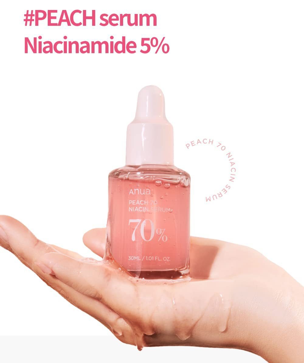 peach 70% niacinamide brightening serum 30ml – glow, hydration & even tone peach 70% niacinamide brightening serum 30ml – glow, hydration & even tone