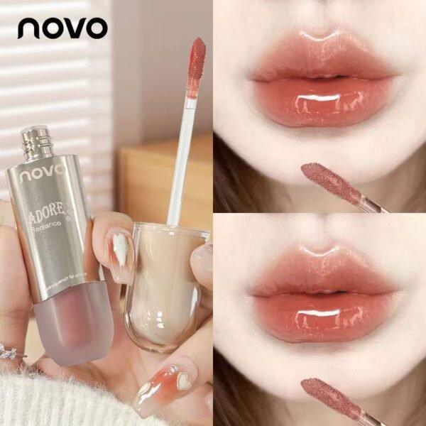 NOVO Hydrating Glass Lip Glaze | Waterproof & Non-Stick | Plump Glossy Lips – PahelaPride