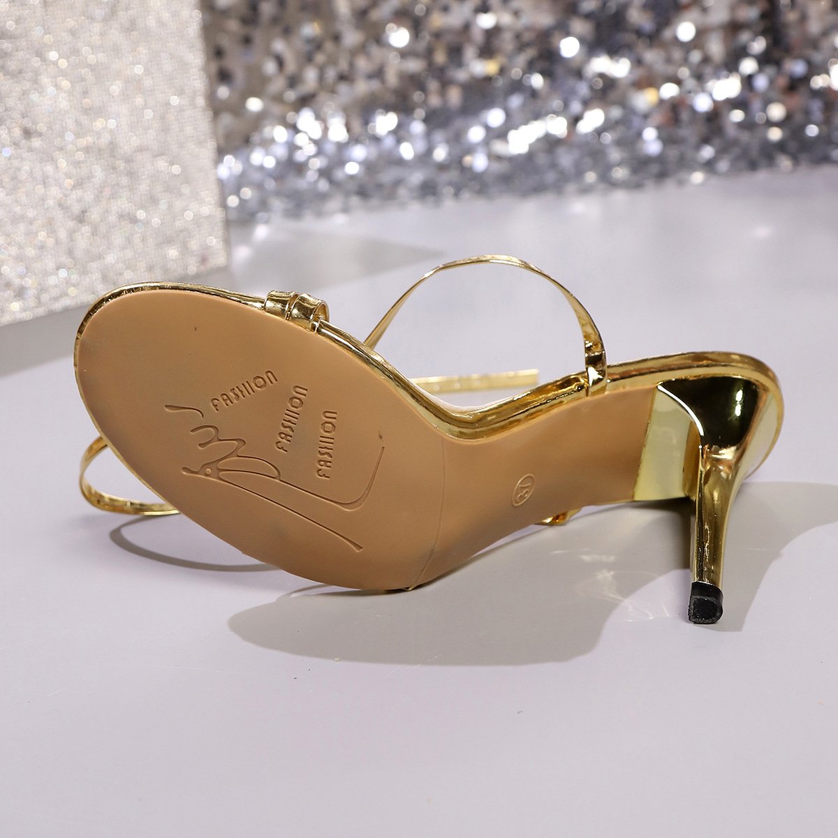 women gold high heel sandals 11cm women gold high heel sandals 11cm