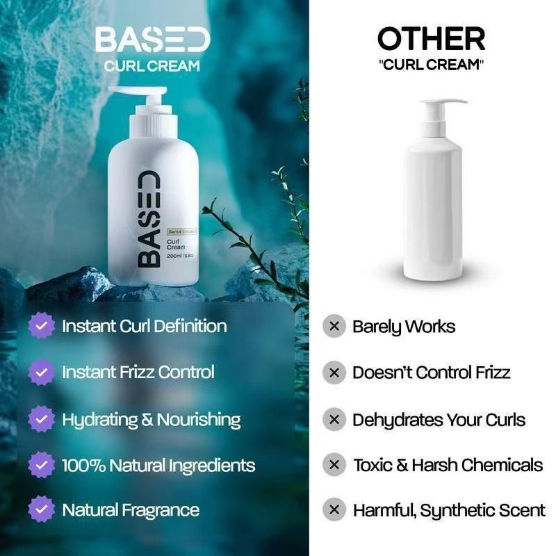 based santal sandalwood curl cream 200ml | frizz control & deep hydration for curly hair | pahelapride bangladesh based santal sandalwood curl cream 200ml | frizz control & deep hydration for curly hair | pahelapride bangladesh