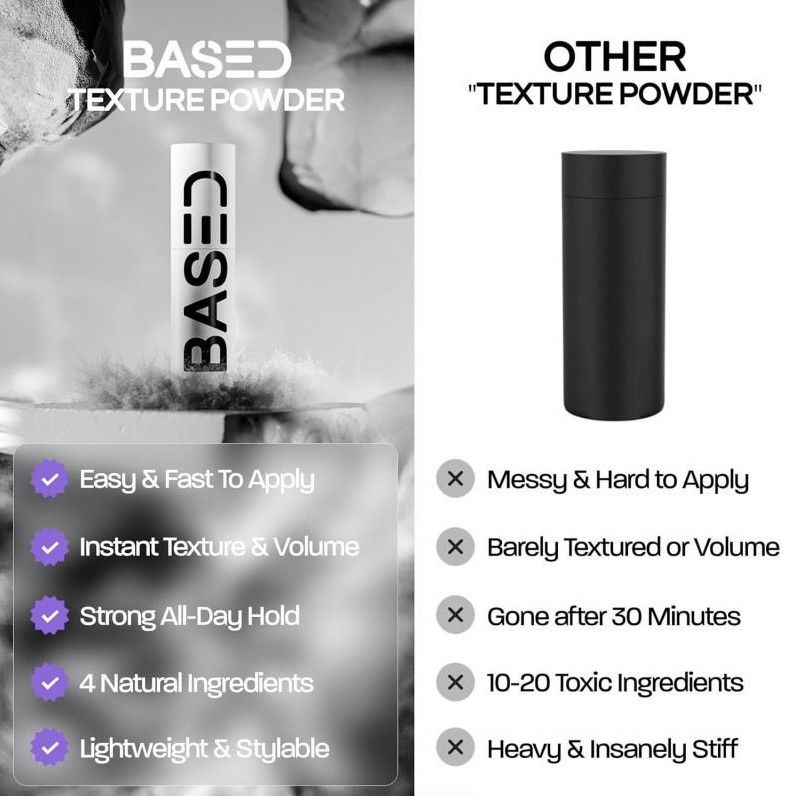 based texture powder | instant volume & texture hair styling powder based texture powder | instant volume & texture hair styling powder