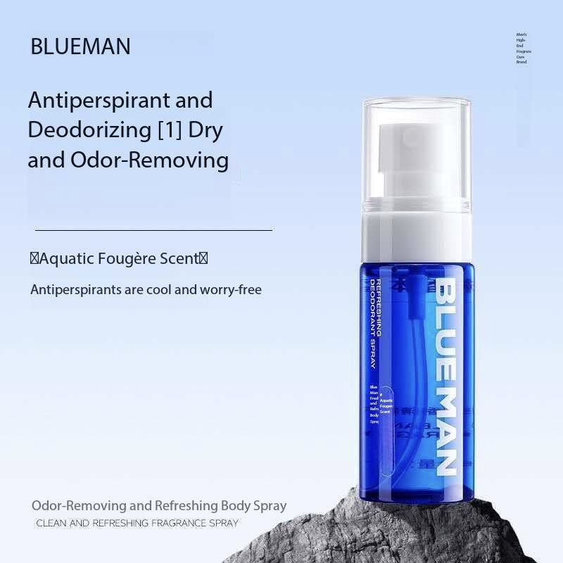 blueman aluminum chloride deodorant & antiperspirant spray – men's body odor control | 50ml | pahelapride bangladesh blueman aluminum chloride deodorant & antiperspirant spray – men's body odor control | 50ml | pahelapride bangladesh